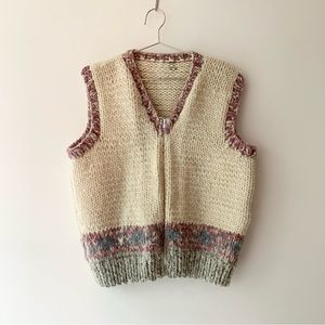 Vintage Handknit Sweater Vest